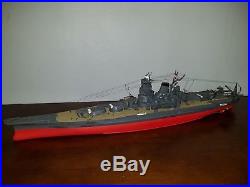 TAMIYA 1/350 Japanese Battleship Musashi Model Pro Built and Painted Beautiful