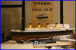 TITANIC MODEL SHIP ASSEMBLED 15' RMS TITANIC OCEAN LINER White Star LIne