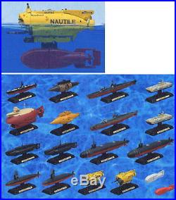 Takara SHIPS OF THE WORLD Series 2 Submarine set of 18 collection model figure