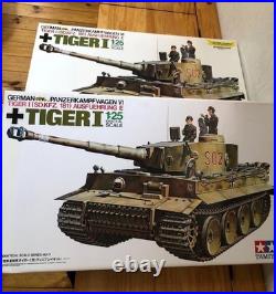 Tamiya 1/25 German Heavy Tank Tiger I Display Model Kit Set Unassembled Japan JP