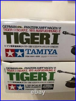 Tamiya 1/25 German Heavy Tank Tiger I Display Model Kit Set Unassembled Japan JP