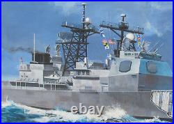 The Last Ship US Navy Aegis Class Missle Cruiser Orig Painting C. B. Prichett