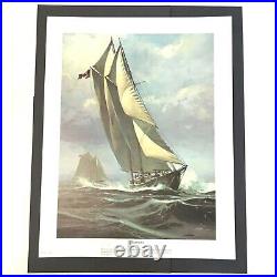 Thomas Hoyne Nautical Art Prints Set 3 Sailing Ship Sea Boat Navy War Litho NEW