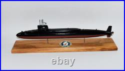 Thomas Jefferson (SSBN-618) Submarine, Navy, Scale Model, Mahogany, 20 inch, Ethan
