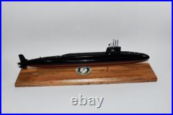 Thomas Jefferson (SSBN-618) Submarine, Navy, Scale Model, Mahogany, 20 inch, Ethan