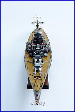 Tirpitz Bismarck-class Battleship 40 Camouflage Handmade Wooden Warship Model