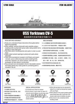 Trumpeter 1/700 USS Yorktown CV-5 Model Kit