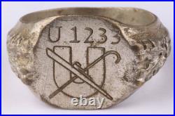 U 1233 Cane U-boat WW2 German ring naval submarine U-Boot Kriegsmarine Navy WWII
