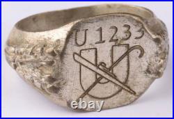 U 1233 Cane U-boat WW2 German ring naval submarine U-Boot Kriegsmarine Navy WWII