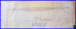 U Boat Type VllC Submarine 150 Scale Blueprint. 4 sheets