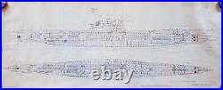 U Boat Type VllC Submarine 150 Scale Blueprint. 4 sheets