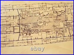 U Boat Type VllC Submarine 150 Scale Blueprint. 4 sheets