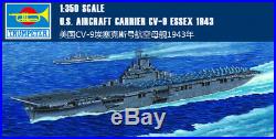 U. S. AIRCRAFT CARRIER CV-8 ESSEX 1943 1/350 ship Trumpeter model kit05602