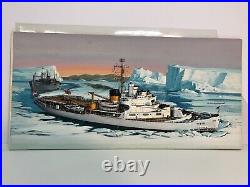U. S. Coastguard Eastwind Original Box Top Revell Models Art Studio Box Painting