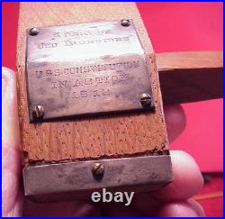 U. S. Frigate Constitution Wooden GAVEL MASONIC Old Ironside HAMILTON LODGE 120