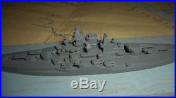 U. S. Miniature Ship Models Ww11 So Salem Studios Lead Ships Tennesse 6 1/4 In