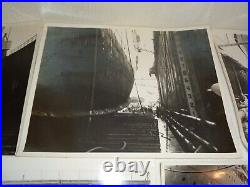 U. S. Navy Corpus Christi Bay Under Construction Serviced Rare Original Photo Lot