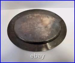 U. S. Navy International Silver Soldered 18 USN Serving Platter Fowled Anchor
