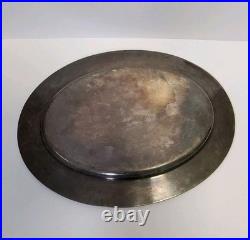 U. S. Navy International Silver Soldered 18 USN Serving Platter Fowled Anchor