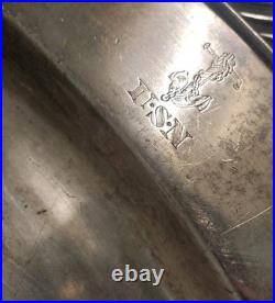 U. S. Navy International Silver Soldered 18 USN Serving Platter Fowled Anchor