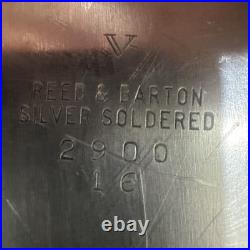 U. S. Navy Silver Soldered 18 USN Serving Platter with USN SYMBOL