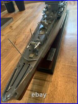 U. S Navy USS Long Beach CGN-09 Wood 34 Model Ship Assembled 1250
