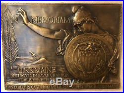 U. S. S. Maine Relic Plaque