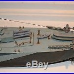 U. S. S. Missouri Battle Ship 1945- 32 inches Long Wood Boat Military Model Boat