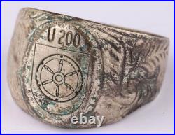 U-boat WW2 German ring U200 naval submarine U-Boot Kriegsmarine Navy WWII Unters