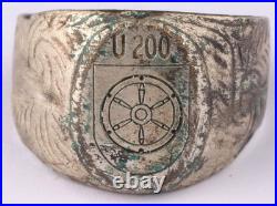 U-boat WW2 German ring U200 naval submarine U-Boot Kriegsmarine Navy WWII Unters