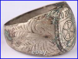 U-boat WW2 German ring U200 naval submarine U-Boot Kriegsmarine Navy WWII Unters