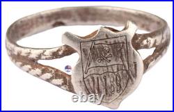 U189 U-boat WW2 German ring naval submarine 835 silver U-Boot Kriegsmarine Navy