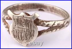 U189 U-boat WW2 German ring naval submarine 835 silver U-Boot Kriegsmarine Navy