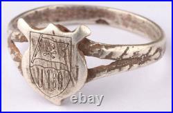 U189 U-boat WW2 German ring naval submarine 835 silver U-Boot Kriegsmarine Navy