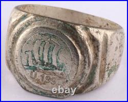 U199 U-boat WW2 German ring naval submarine U-Boot Kriegsmarine Navy WWII Unters