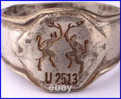 U2513 The Running Devil U-boat WW2 German ring naval submarine U-Boot Kriegsmari