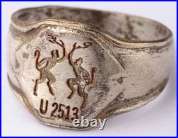 U2513 The Running Devil U-boat WW2 German ring naval submarine U-Boot Kriegsmari
