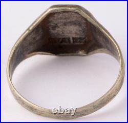 U268 Horseshoe and U-boat WW2 German ring naval submarine 835 Silver U-Boot art