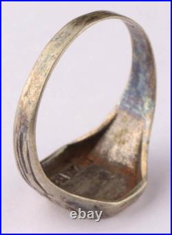 U268 Horseshoe and U-boat WW2 German ring naval submarine 835 Silver U-Boot art