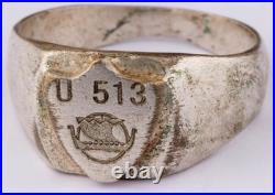 U513 Viking battleship U-boat WW2 German ring naval submarine U-Boot Kriegsmarin
