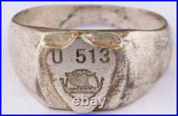 U513 Viking battleship U-boat WW2 German ring naval submarine U-Boot Kriegsmarin