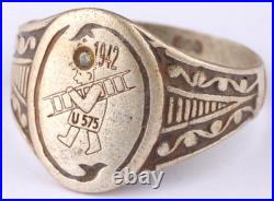 U575 Chimney sweep ladder 800 silver 1942 U-boat WW2 German ring naval submarine