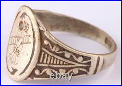 U575 Chimney sweep ladder 800 silver 1942 U-boat WW2 German ring naval submarine