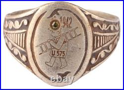 U575 Chimney sweep ladder 800 silver 1942 U-boat WW2 German ring naval submarine