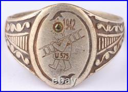 U575 Chimney sweep ladder 800 silver 1942 U-boat WW2 German ring naval submarine