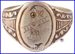 U575 Chimney sweep ladder 800 silver 1942 U-boat WW2 German ring naval submarine