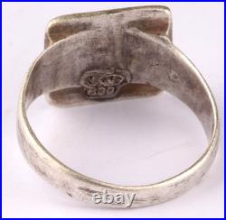 U575 Navy 1943 U-boat 800 Silver WW2 German ring naval submarine U-Boot Kriegsma