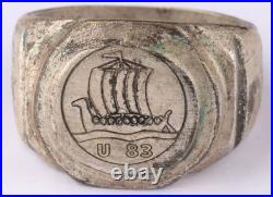 U83 Viking battleship U-boat WW2 German ring naval submarine U-Boot Kriegsmarine