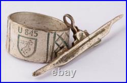 U845 U-boat WW2 German ring naval submarine U-Boot Kriegsmarine Navy WWII Pendan