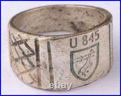 U845 U-boat WW2 German ring naval submarine U-Boot Kriegsmarine Navy WWII Pendan